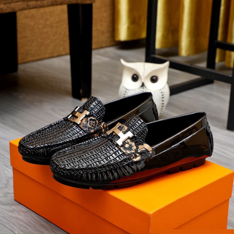 H**mes leather shoes